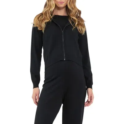 Ripe Maternity Reese Nursing Knit Hoodie In Black