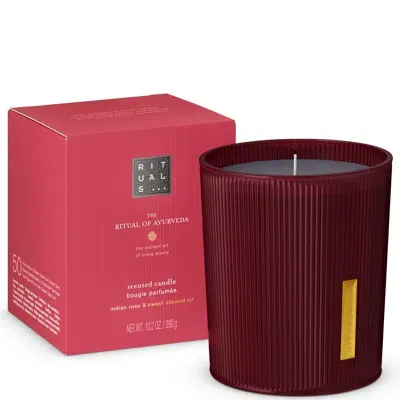 Rituals The Ritual Of Ayurveda - Sweet Almond & Indian Rose - Scented Candle 290g In Burgundy