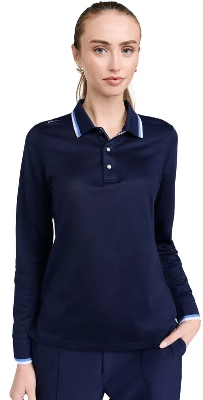 Rlx Long Sleeve Tour Pique Val Polo Navy Multi