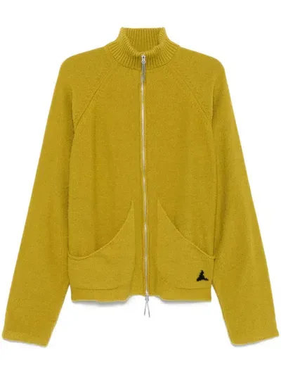 Roa Mohair Cardigan In Ylw0001 - Yellow