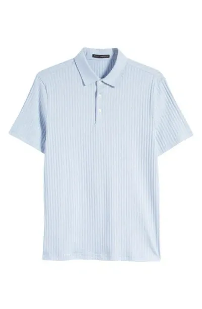 Robert Barakett Mozart Slim Fit Jacquard Polo In Light Blue