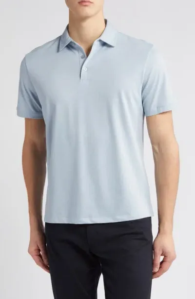 Robert Barakett Texture Polo In Light Blue