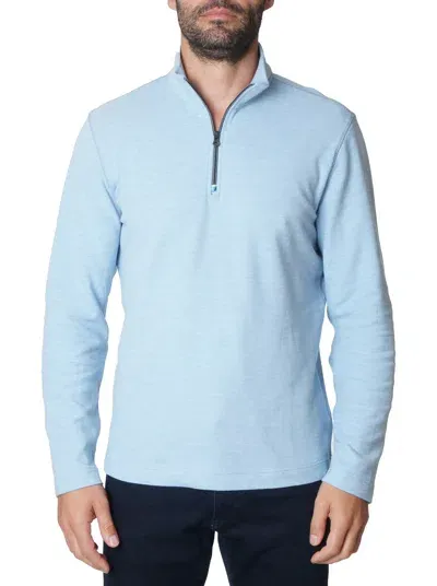 Robert Graham Germano Long Sleeve Knit Top In Blue