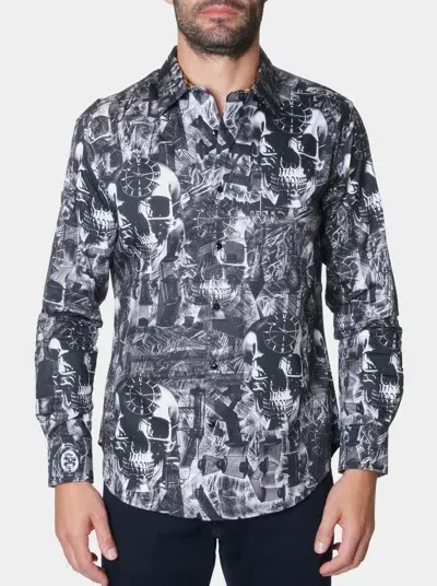 Robert Graham Limited Edition The Afterlife Button Down Shirt In Black