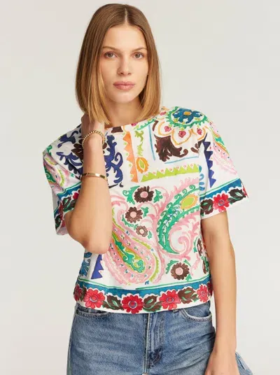 Robert Graham Paisley Hearts T-shirt In Multi