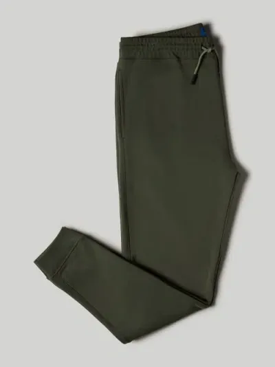 Robert Talbott Chandler French Terry Jogger In Dark Olive