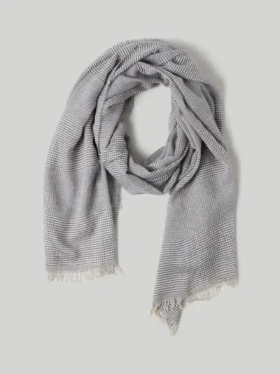 Robert Talbott Greene Scarf In Gray