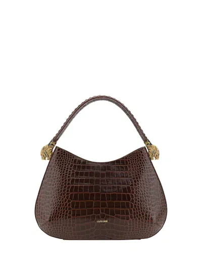 Roberto Cavalli Borsa A Mano Roar Big Hobo In Burgundy