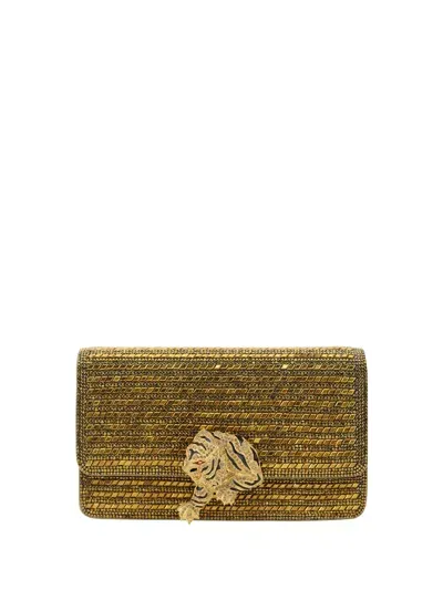 Roberto Cavalli Shoulder Bag In Oro Vecchio