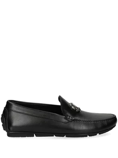 Roberto Cavalli Mirror Loafers In Black