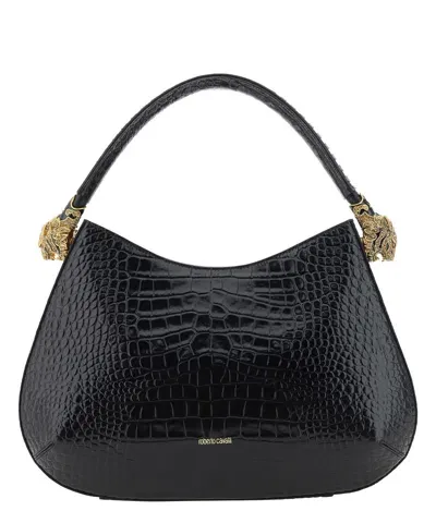 Roberto Cavalli Roar Handbag In Black