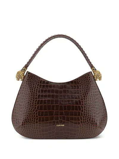 Roberto Cavalli Borsa A Mano Roar Big Hobo In Brown