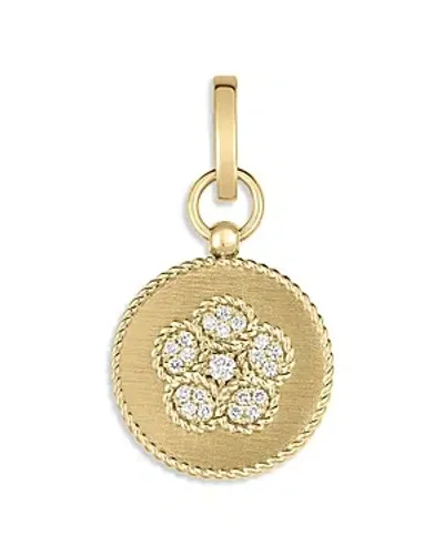 Roberto Coin 18k Yellow Gold Diamond Daisy Pendant