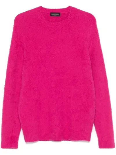 Roberto Collina Brushed-effect Sweater In Pink