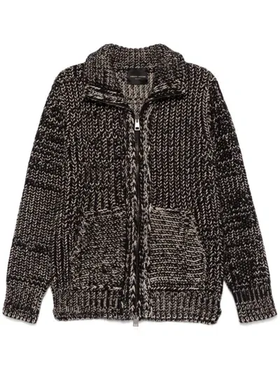 Roberto Collina Chunky-knit Cardigan In Multicolor