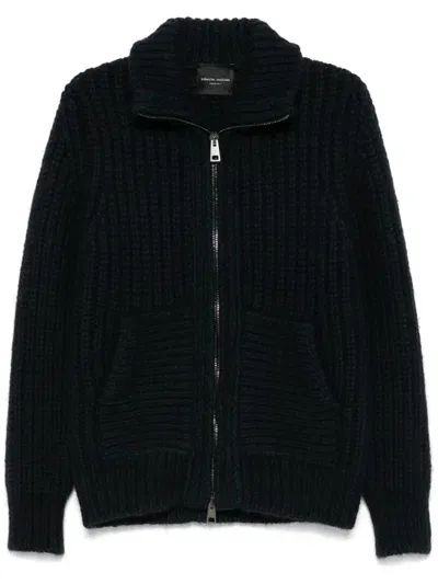 Roberto Collina Chunky-knit Cardigan In Blue