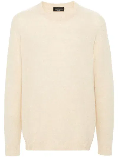 Roberto Collina Crew-neck Sweater In Neutrals