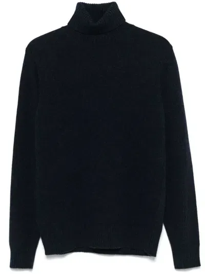 Roberto Collina Fine Knit Turtleneck Clothing In Blue