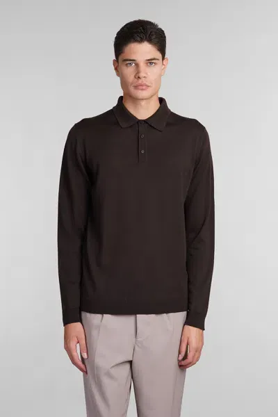 Roberto Collina Polo In Brown Wool