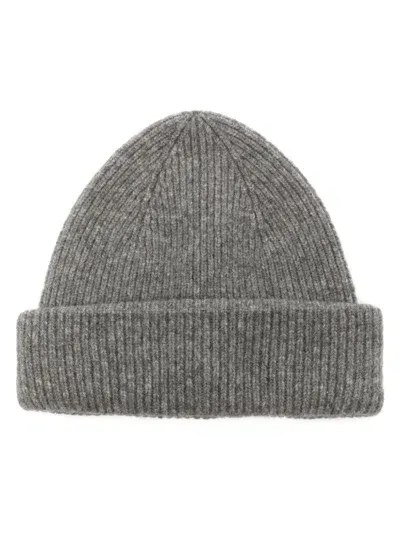 Roberto Collina Wool Hat Double Flap Accessories In Grey