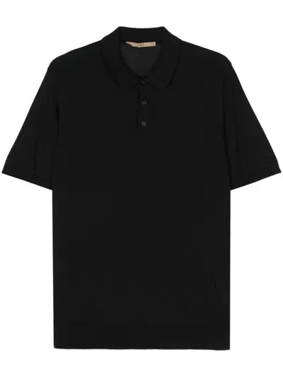 Roberto Collina Short Sleeves Polo Clothing In Blue