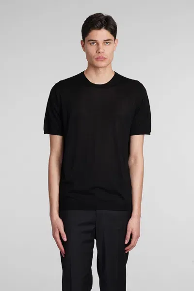 Roberto Collina T-shirt In Black Silk