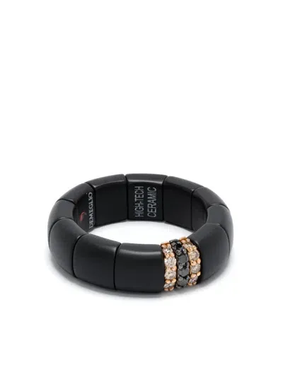 Roberto Demeglio 18kt Rose Gold Diamond Ring In Black