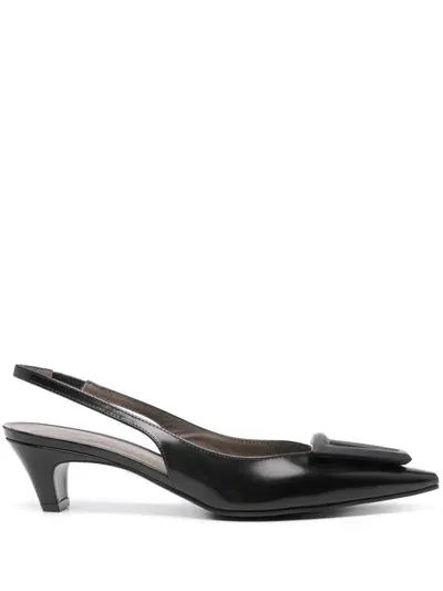 Roberto Festa 45mm Dorien Slingback Pumps In Black