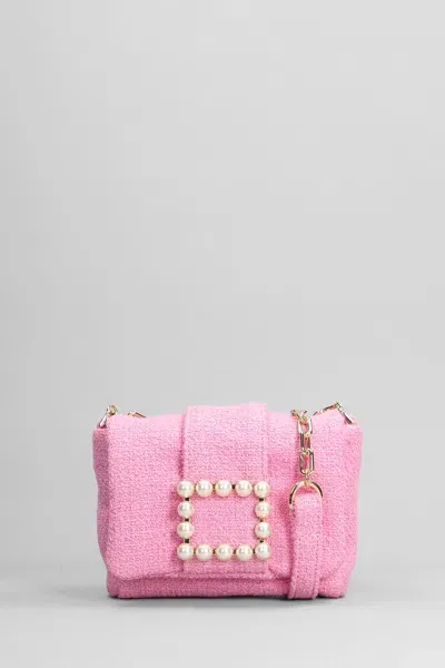 Roberto Festa Gloria Shoulder Bag In Rose-pink Fabric