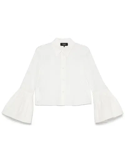 Rochas Flared-cuffs Shirt In White