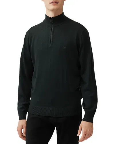 Rodd & Gunn Calderwell Quarter Zip Sweater In Forest