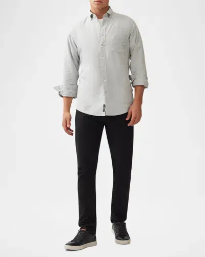 Rodd & Gunn Featherston Slim Fit Button Down Shirt In Salt