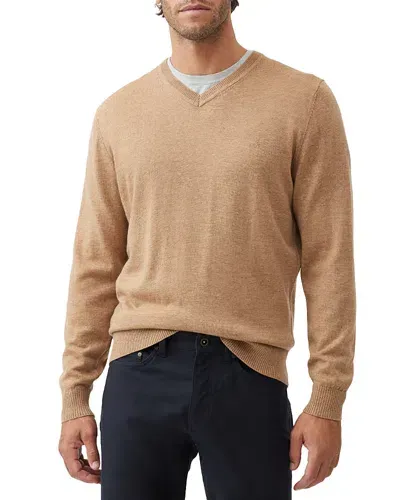 Rodd & Gunn Phoenix V Neck Sweater In Cedar