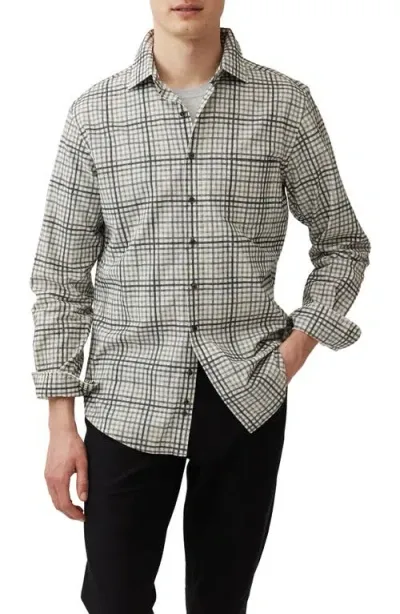 Rodd & Gunn Brookdale Button Front Shirt In Charcoal