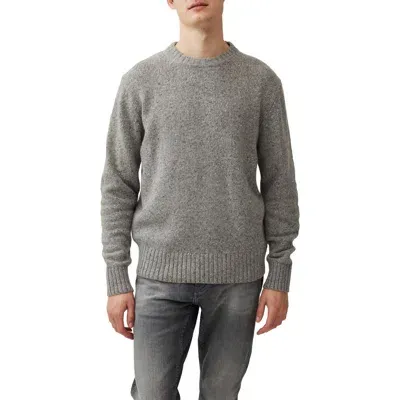 Rodd & Gunn Cox Road Tweed Wool Blend Crewneck Sweater In Stone