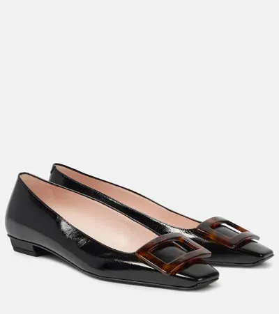 Roger Vivier Belle Vivier 25 Patent Leather Pumps In Black