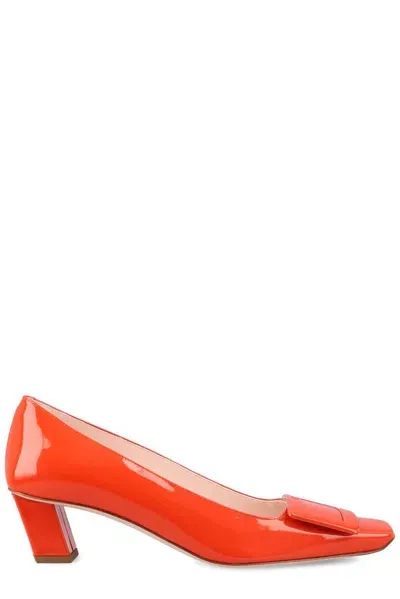 Roger Vivier Belle Vivier Pumps In Orange