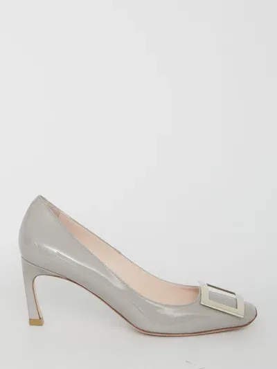 Roger Vivier Belle Vivier Trompette Pumps In Grey