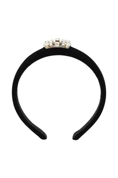 Roger Vivier Broche Vivier Buckle Hairband In Black