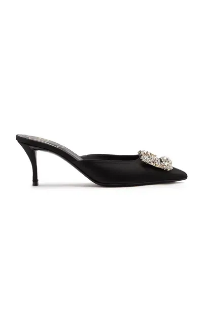 Roger Vivier Efflorescence Mule In Black