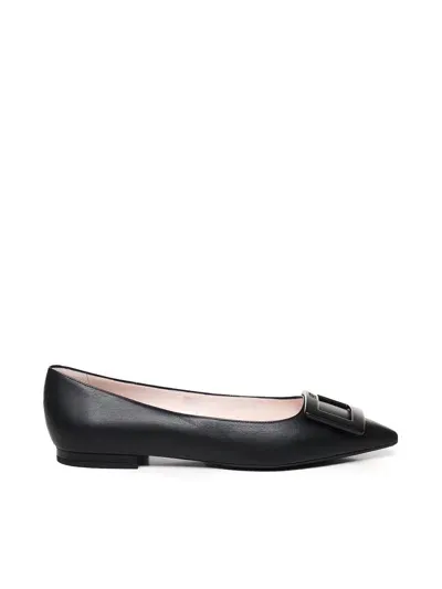 Roger Vivier Gommettine Ballet Flats In Black