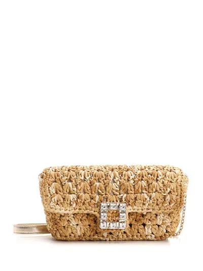 Roger Vivier Jeu De Fille Shoulder Bag In Beige