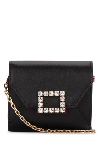 Roger Vivier Buckle Chain In Black