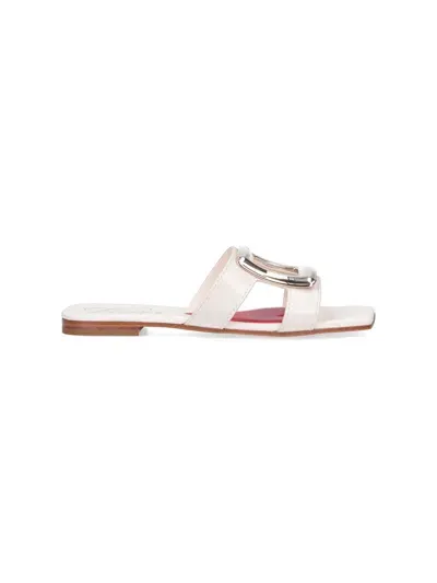 Roger Vivier Sandals "viv' By The Sea" In White