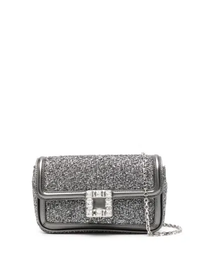 Roger Vivier Viv Jeu De Fille Shoulder Bag In Grey