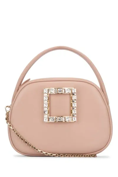 Roger Vivier Viv Ladybug Buckle Mini Bag In Pink