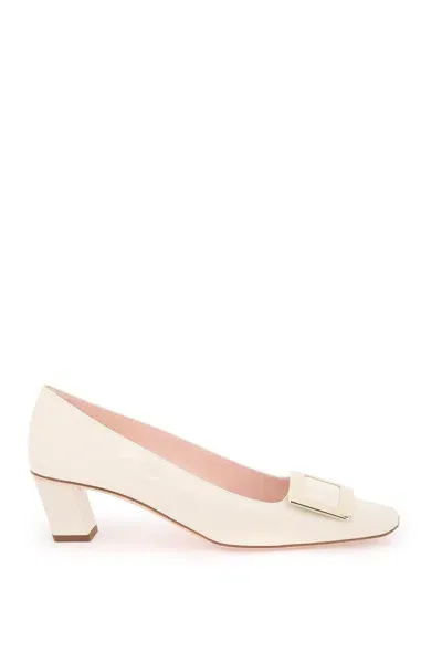 Roger Vivier Women's Belle Viver 45 Pumps In Bianco