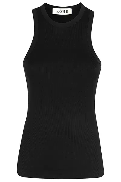 Rohe Sleeveless Racerback Tank Top In Black