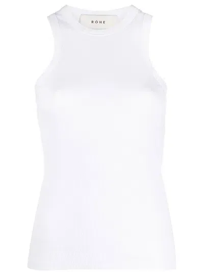 Rohe Róhe Cotton Rib Tank Top In White