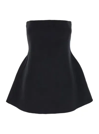 Rohe Double Faced Bustier In Black